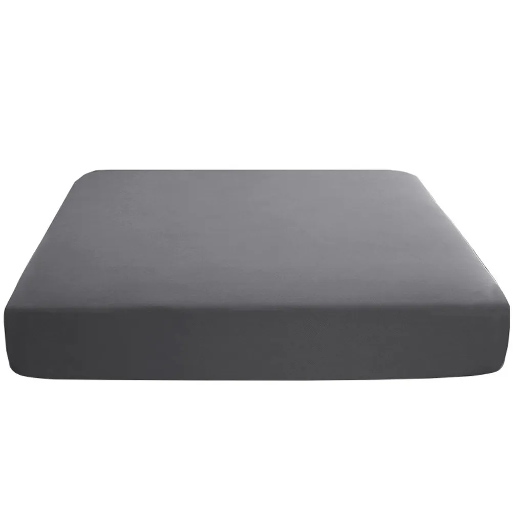 Grey Cotton Fitted Sheet for Thin Mattress Ultra Soft Breathable Non Elastic Bed Sheet Home Hotel Use Comfortable Mattress