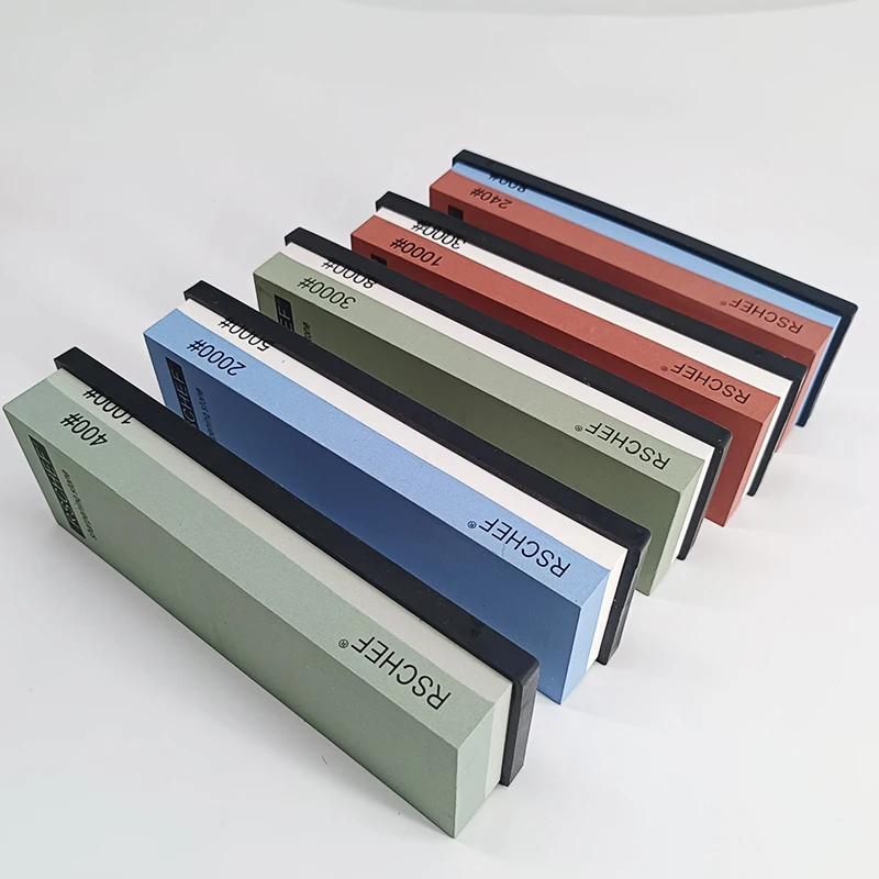 RSCHEF Professional Knife Grinder Knife Sharpening Stone Grit White Corundum 1000/3000 2000/5000 Whetstone Sharpener Multi-stage