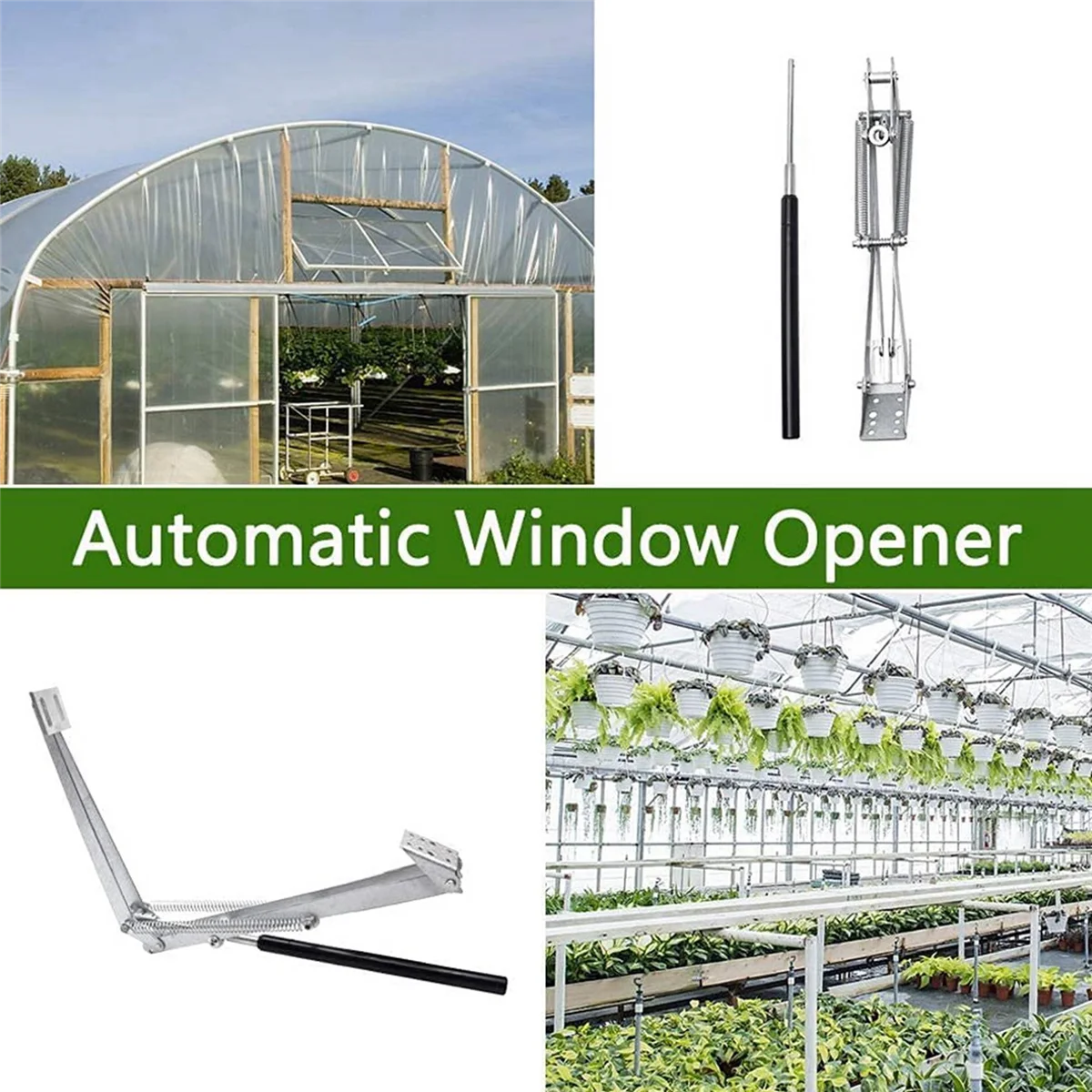 Greenhouse Window Opener 14Kg Max Lifting Capacity Automatic Greenhouse Window Regulator Suitable for All Greenhouse