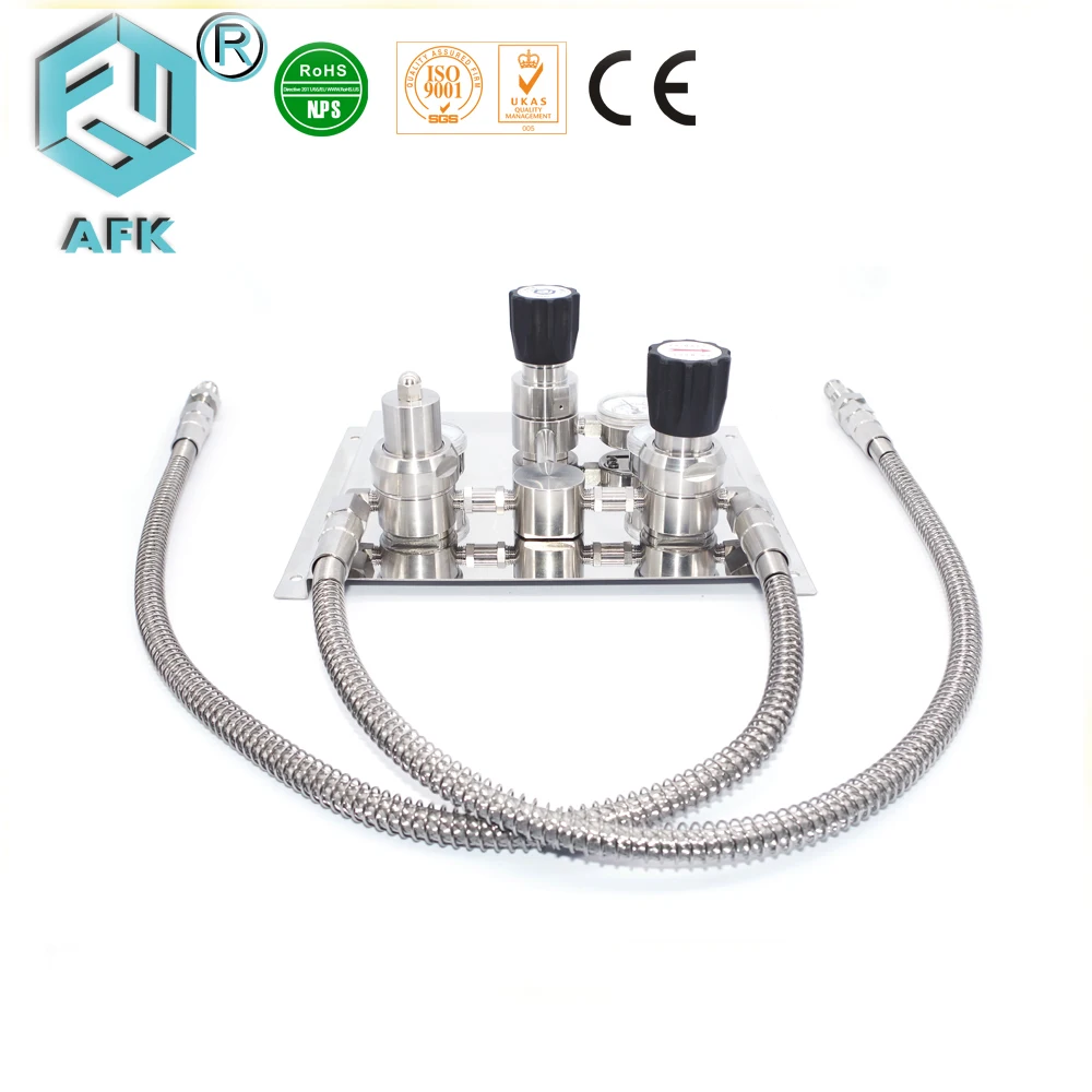 Stainless steel High pressure co2 Gas control panel pressure regulator