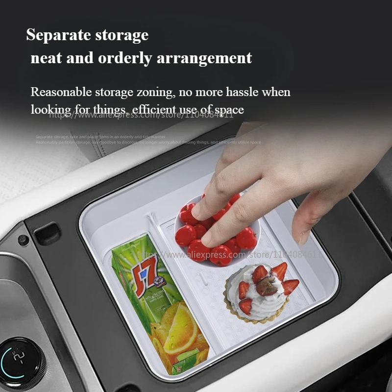 Picture 5: For BYD Equation Leopard 3 Titanium 3 2025 Armrest Storage Box Wireless Charging Silicone Pad Super 3 Centre Console Storage Box