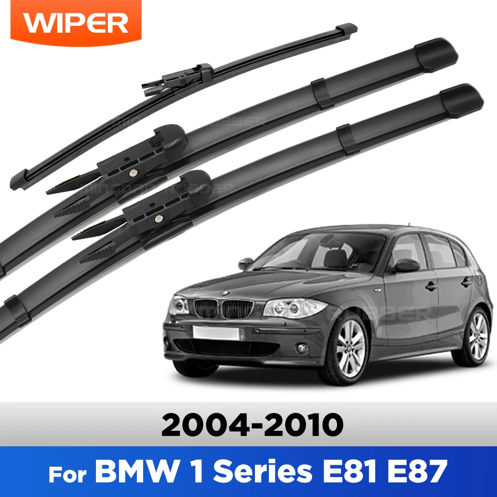

For BMW 1 Series E81 E87 2004-2010 2005 2006 2007 Wiper Front&Rear Wiper Blades Windshield Windscreen Window Brushes 20"+20"+12"