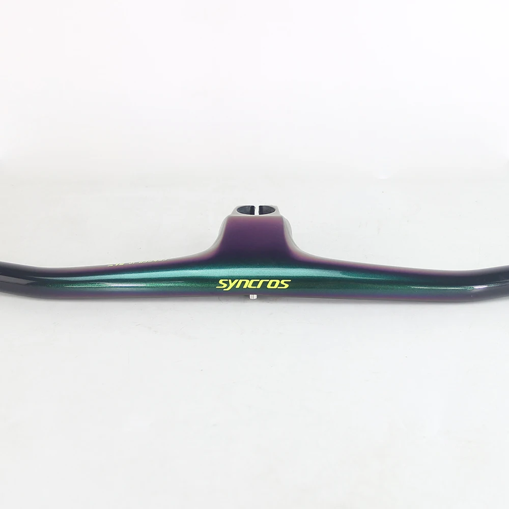 vélo Downhill guidon VTT en carbone 318, rouge 700 mm, 3K
