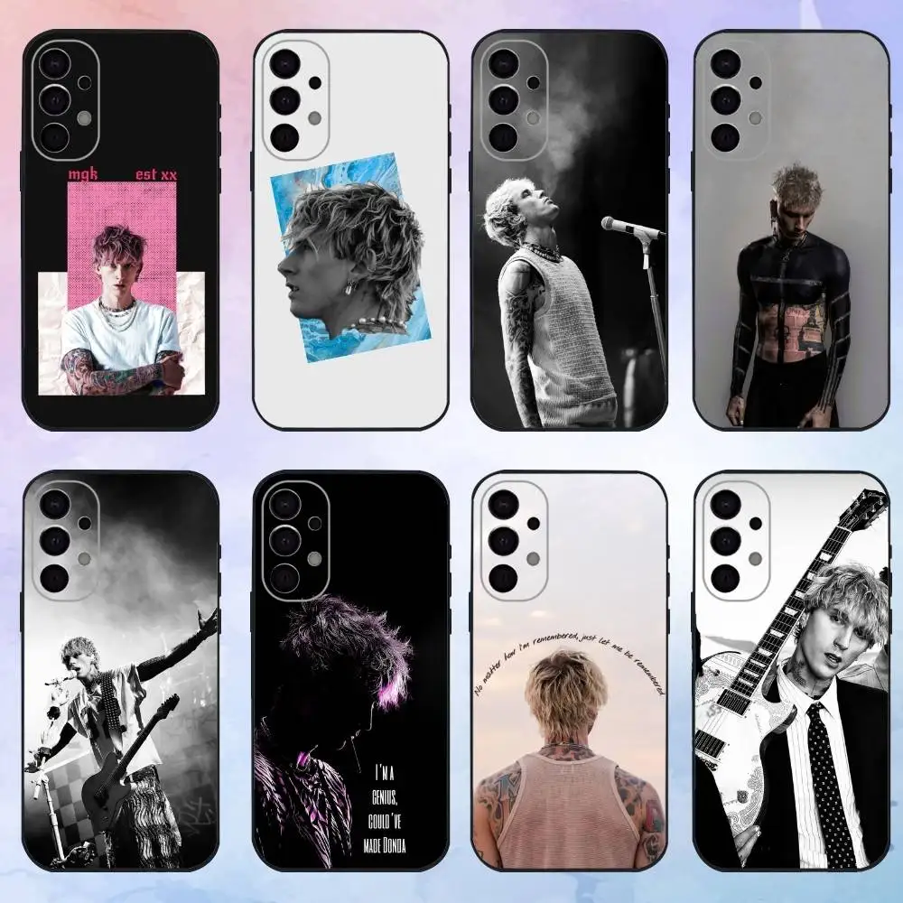 

MGK M-Machine-G-UN K-Kelly Phone Case For Samsung S25,S24,S21,S22,S23,S30,Ultra,S20,Plus,Fe,Lite,Note,10,9,5G Black Cover