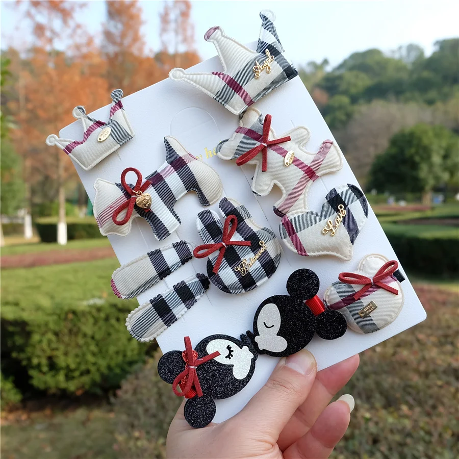 Plaid Hair Clips Se… - image