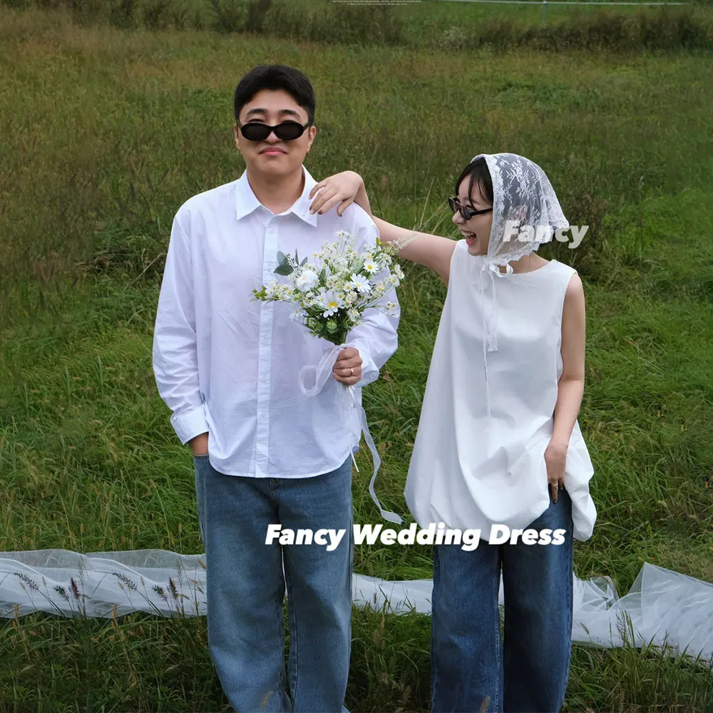 Fancy Mini Wedding Dresses Korean Customized Short Sleeveless Wedding Snap Dresses Reception Dresses Wedding Party Dresses