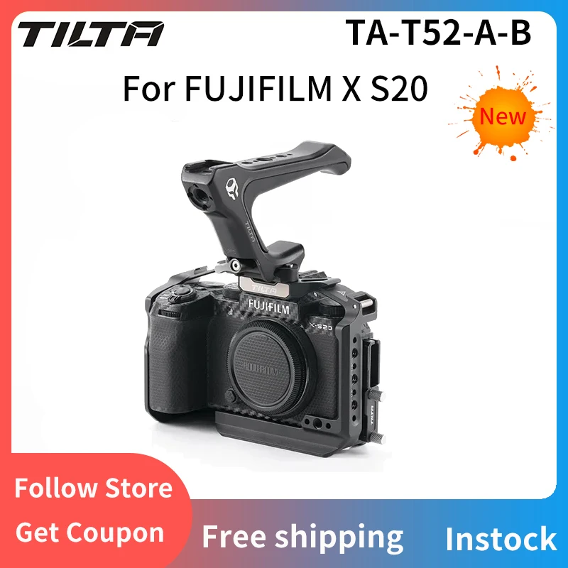 

TILTA TA-T52-A-B Frame Metal Full Camera Cage For FUJIFILM X S20 Expansion Accessories Quick-release Protection