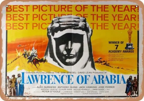 Metal Sign - Lawrence of Arabia (1962) - Vintage Look