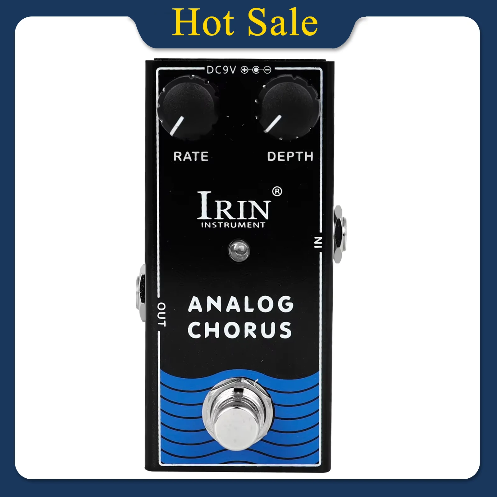 IRIN RF-07 Analog Chorus Electric Guitar Effect Pedal Chorus Ratet Depth Adjustment Effect True Bypass Pedal Guitar Accessories