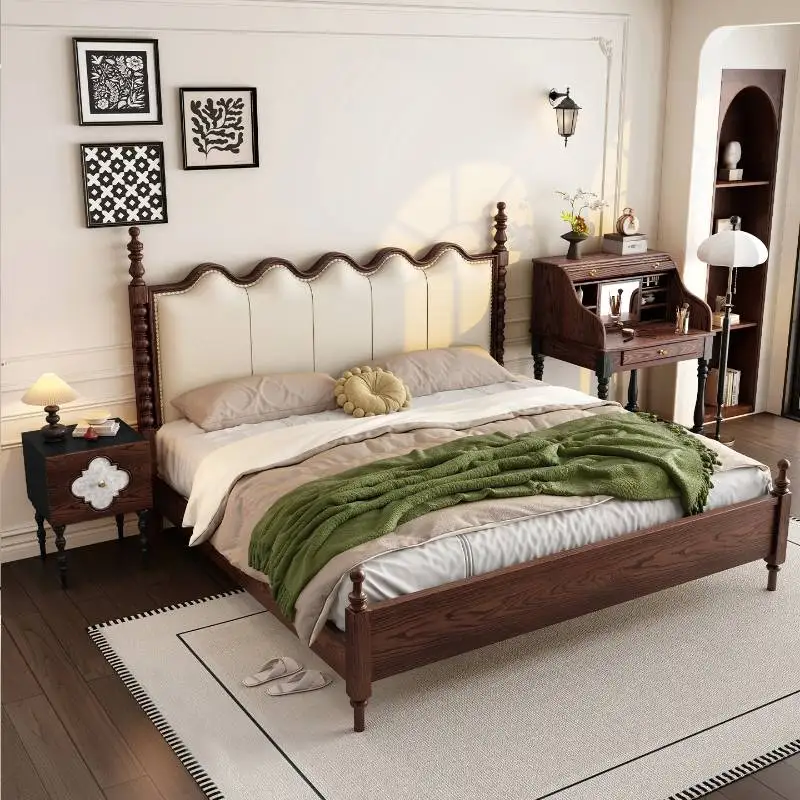 ！@Couples Decoration Double Bed Frame Clearance Bunker Headboards Double Bed Loft Luxury Letto Matrimoniale Furniture Home