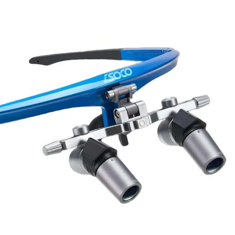 Adjustable Interpupillary Distance Ergo Dental Loupes 3X 4X 5X 6X Prism Surgical Magnifier with Wireless LED Headlight Glasses
