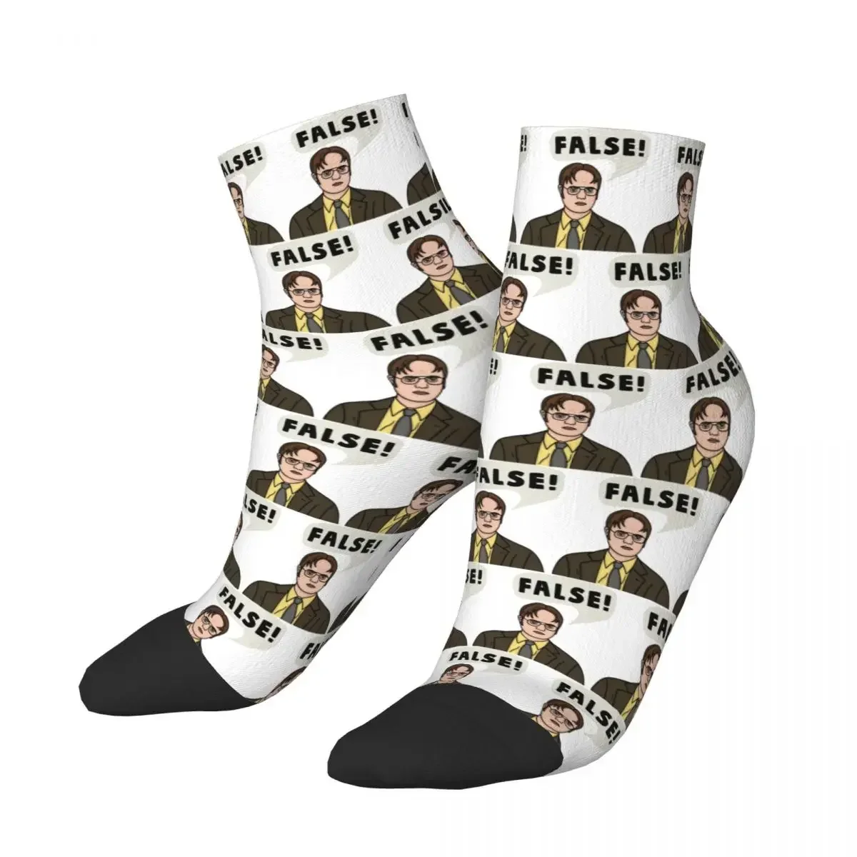 Dwight Schrute The Office False Quote Socks Harajuku High Quality Stockings All Season Socks Accessories for Unisex Gifts