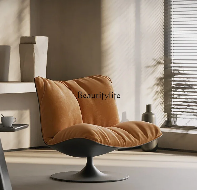 

ld6 *Leather single sofa chair light luxury living room designer high-end leisure chair home balcony negotiation wabi chair