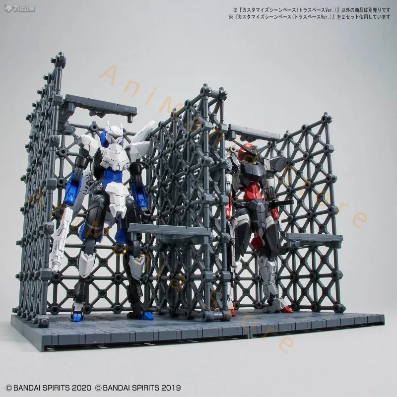 In Stock BANDAI 30 MINUTES MISSIONS CUSTOMIZE SCENE BASE(TRUSS BASE Ver.) Perfect for 1/144 Scale Kits Action Hobby Toy Assembly view 3