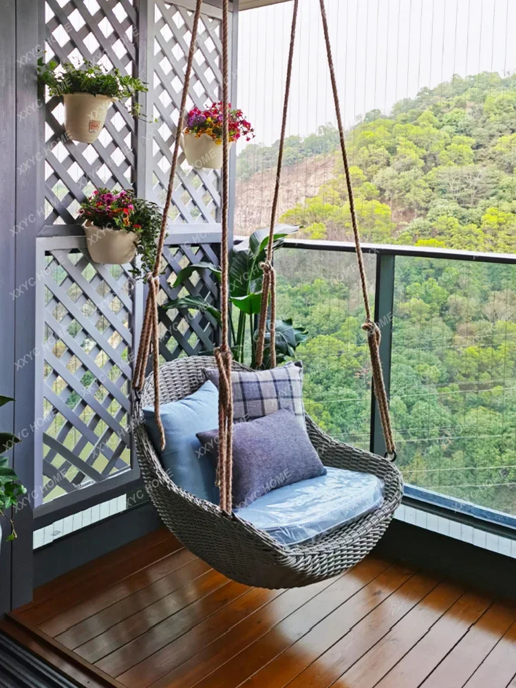 

Balcony Home Leisure Chair Lazy Cradle Chair Swing Indoor Hammock Rocking Chair Outdoor Hanging Basket