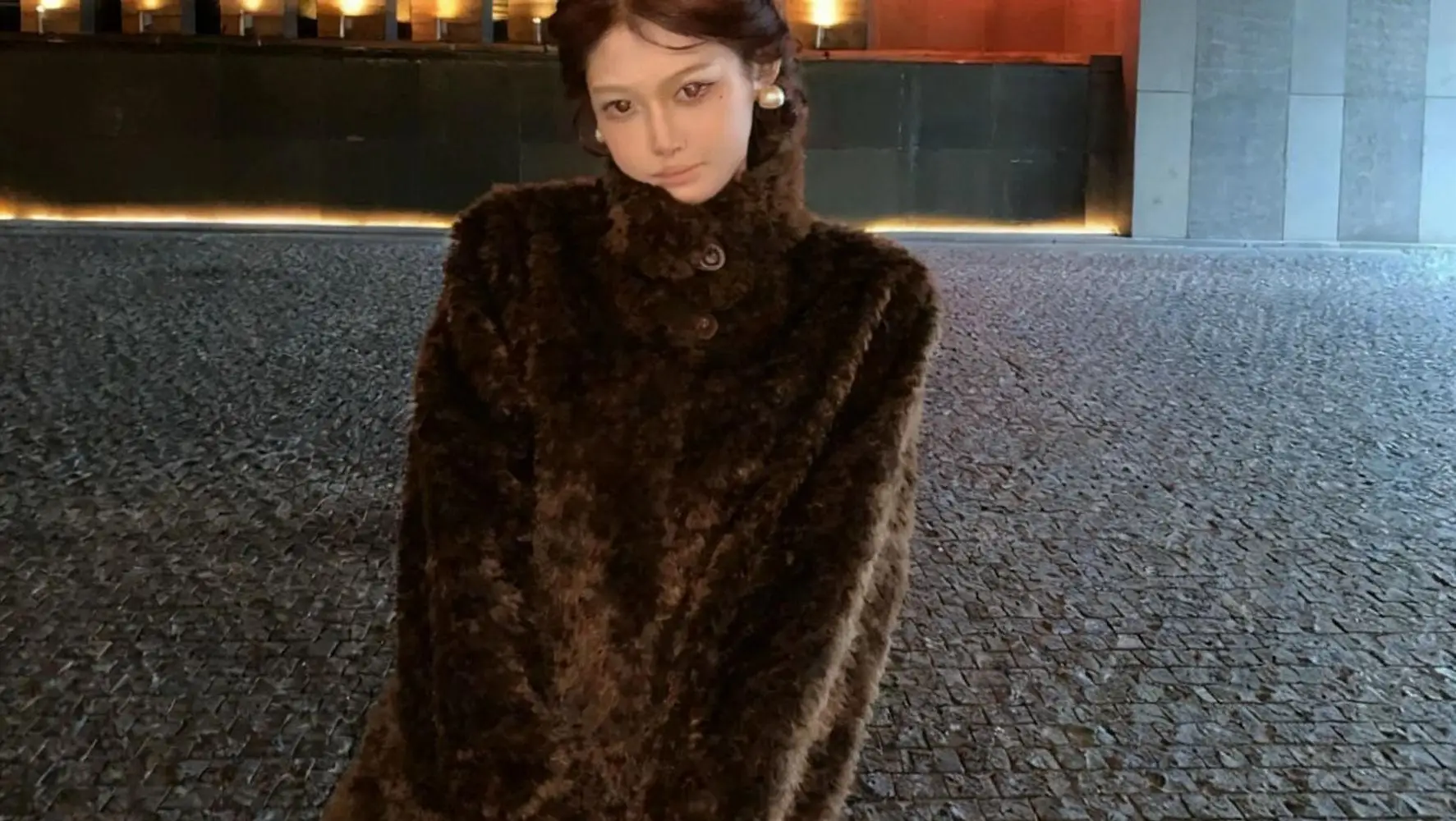 Women Faux Shearling Fur Coats Solid Fur Jackets Cotton Linen Stand Collar Long Sleeves Single Breasted Loose Casual 2026 Winter