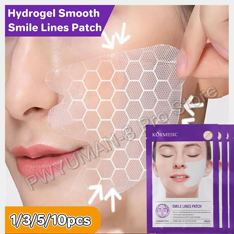 

Hydrogel Smile Lines Patch Reduce Fne Lines Lifting Sagging Improve Dry Rough Smooth Enhance Skin Elasticity Moisturizing Care