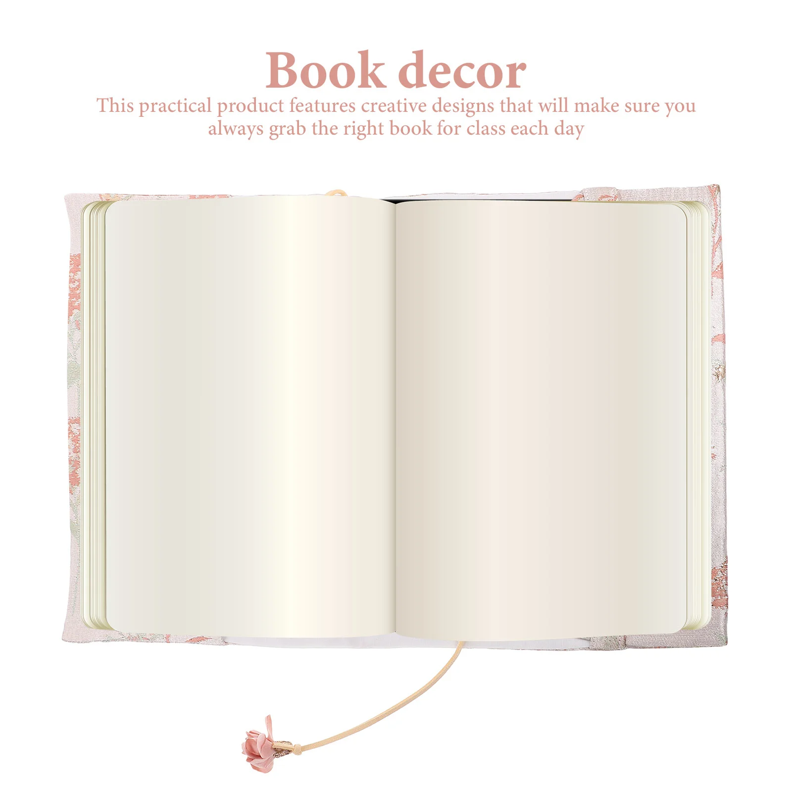 Fabric Book Cover Notebooks Textbook Ornamental Decor Protective Case Cloth Sleeve