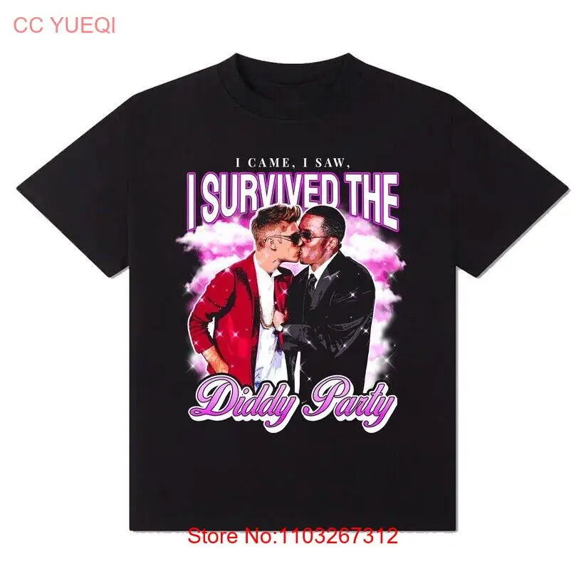 I Survived The Diddy Party T-Shirt! 1000 Baby Oil Busted Tee