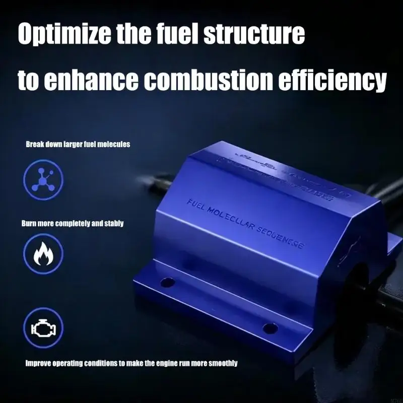 M76E Reduce Noise Fuels Saving Device Placement Set with Polypropylene and Metal Construction, a Round Central Channel, and Four
