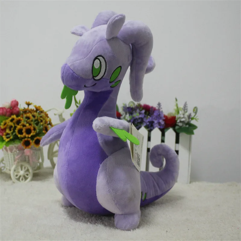 38cm Pokemon Goodra pluszowe zabawki zwierzęta lalka Anime film animowany Kawaii miękkie poduszki lalki wypchane zabawki na prezenty Chlidren