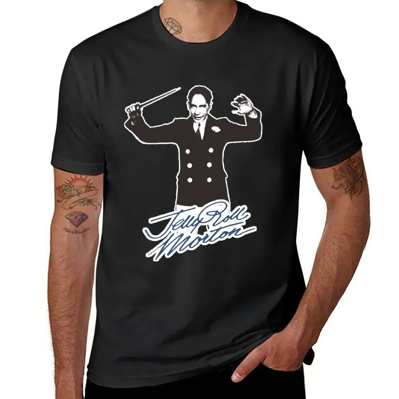 New HD. Jelly Roll Morton: pianist, bandleader, composer . HIGH DEFINITION T-Shirt t-shirts man t shirts for men pack