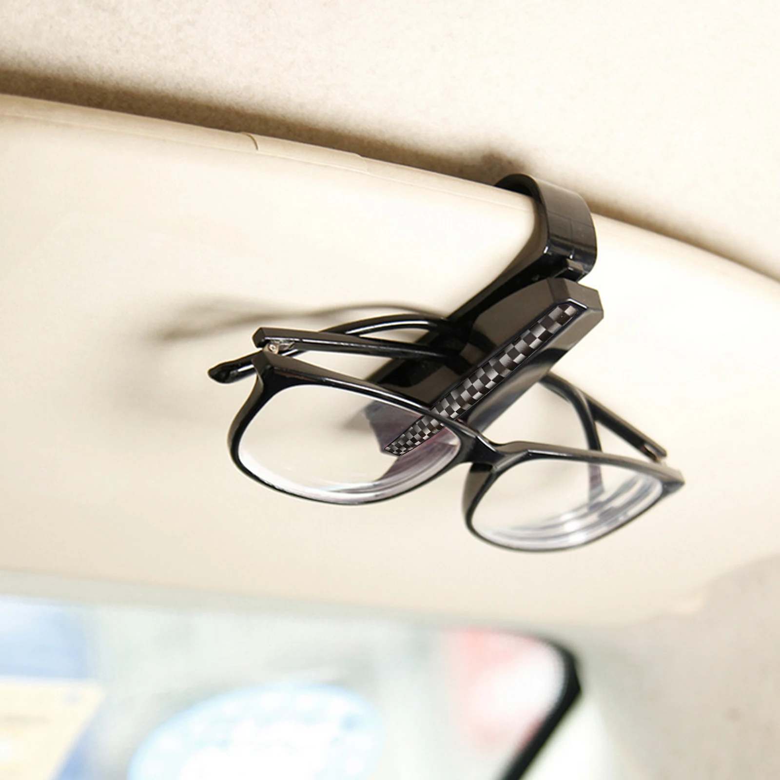 

2Pcs Sunglasses Car Sunglasses Mount Clips Car Visor Eyeglasses Holder Durable Plastic Frame Glasses Accessories