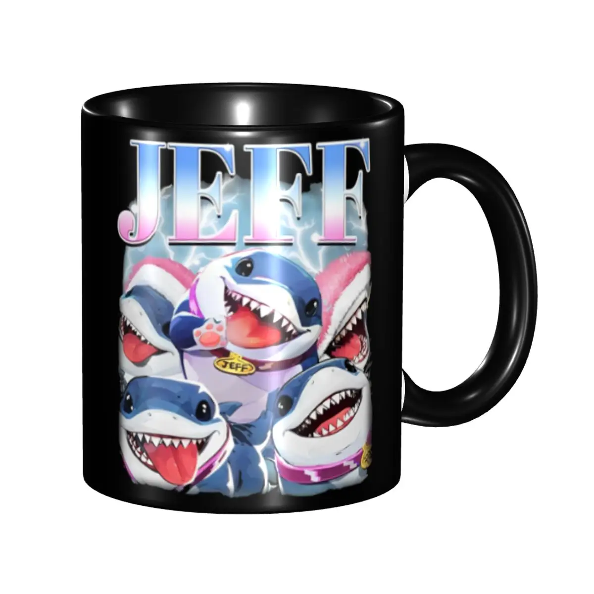 Cute Jeff The Land Shark Cartoon Merch Coffee Mug Funny Cup Gift