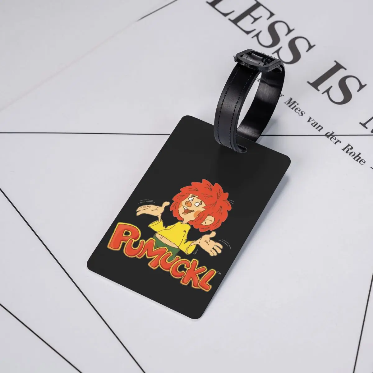 علامات الأمتعة Pumuckl ملحقات حقيبة السفر أزياء الأمتعة الصعود علامة التسمية حامل معرف اسم العنوان #5