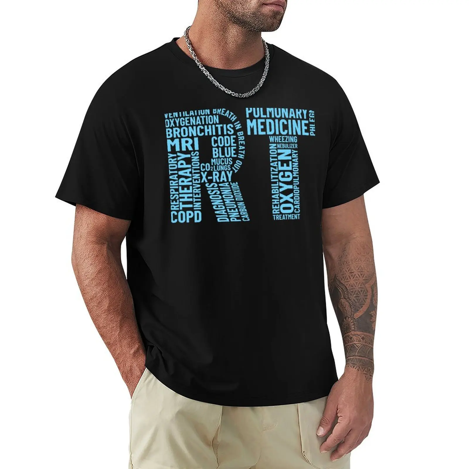 Respiratory Therapist Gift Therapy Pulmonary Practitioner T-Shirt Basic Tee Shirt for Everyday Outfit