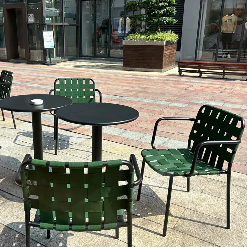 Outdoor table chair combination courtyard open-air bed &breakfast outdoor stall cafe table chair small balcony leisure vine