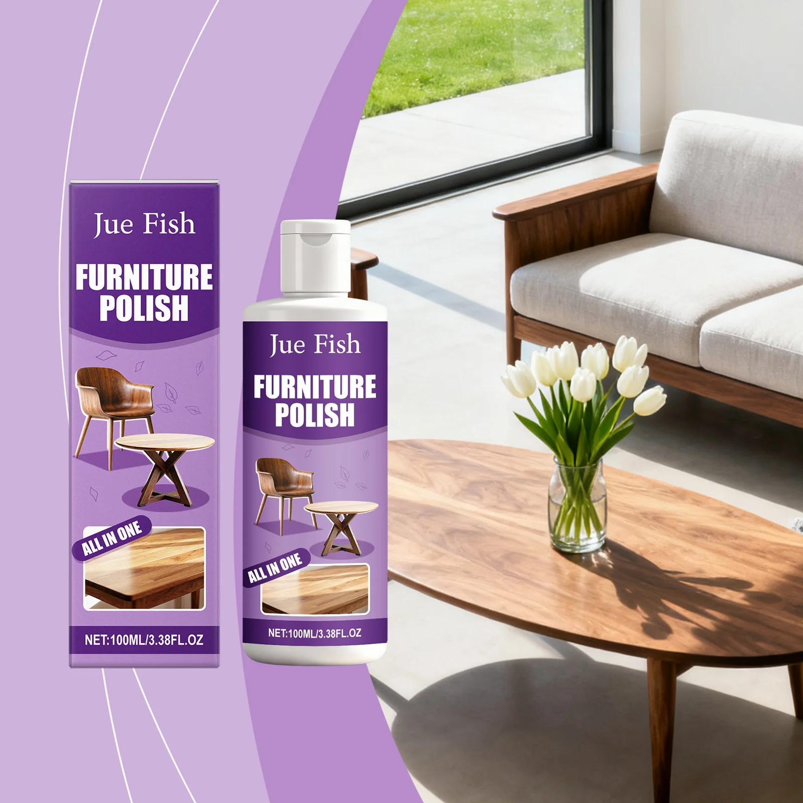 Furniture Polish Quickly Repairing Wooden Furniture Scratch Brightening Surface Gloss Cleaning Dust Furniture Maintenance Agent