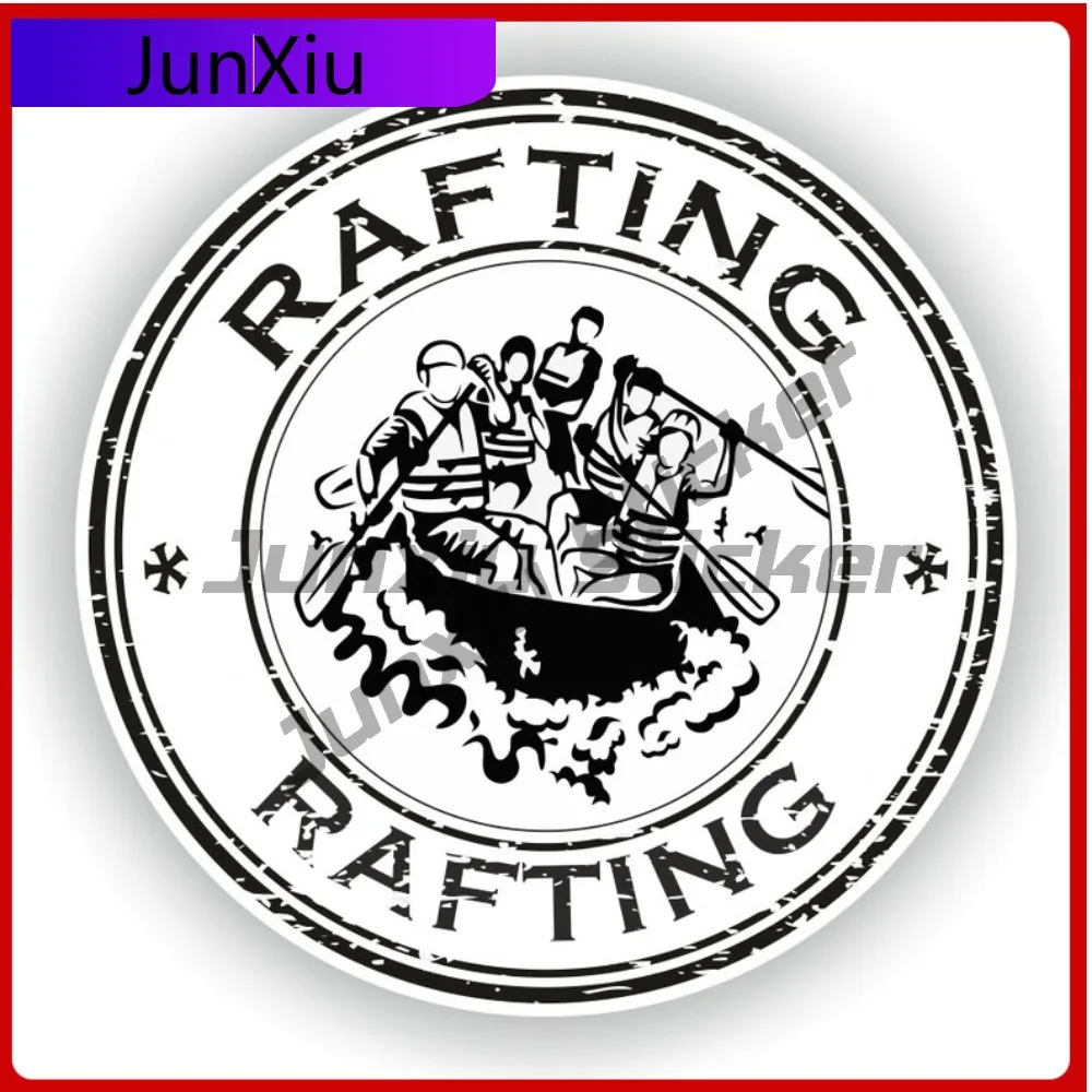 

Rafting Sports Sticker Round Seal Anti Scratch Decals Decorative Car Scratch Cover Decals Rv Motorhomes Glue Stickers Suv Covers