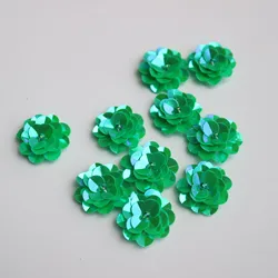 10pc/lot flower beaded patches for clothing DIY rhinestone sequins Sew on patch embroidery appliques parche ropa