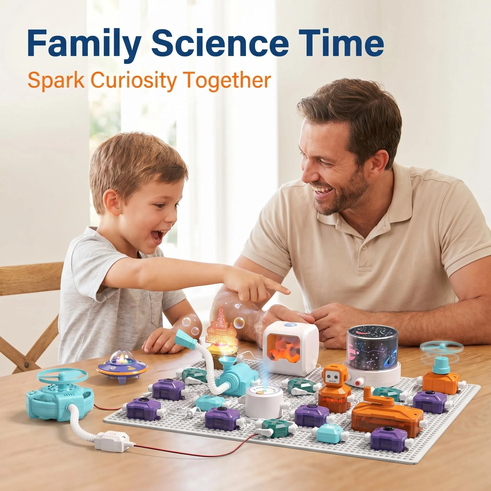 Blocs de construction électroniques STEM Snap Circuit, plus de 49 expériences électroniques, jouet éducatif pour enfants