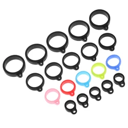10Pcs Rubber Ring Rope Pen Lanyard Holder Soft Hoop Universal 8mm/13mm/20mm/16mm Silicone Ring Bands Silicon DIY Rings