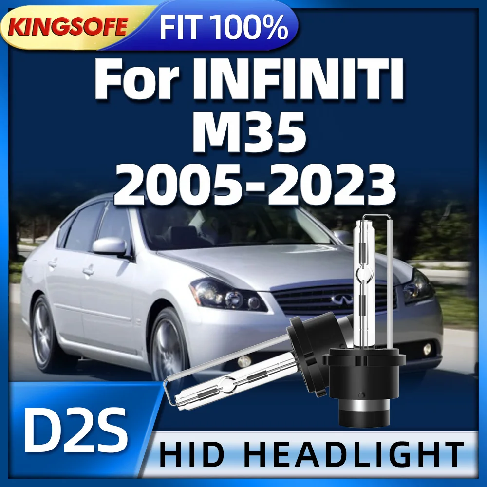 

2PCS Xenon Car Light 35W HID D2S Headlight 6000K For INFINITI M35 2005 2006 2007 2008 2009 2010 2011 2012 2013 2014 2015-2023