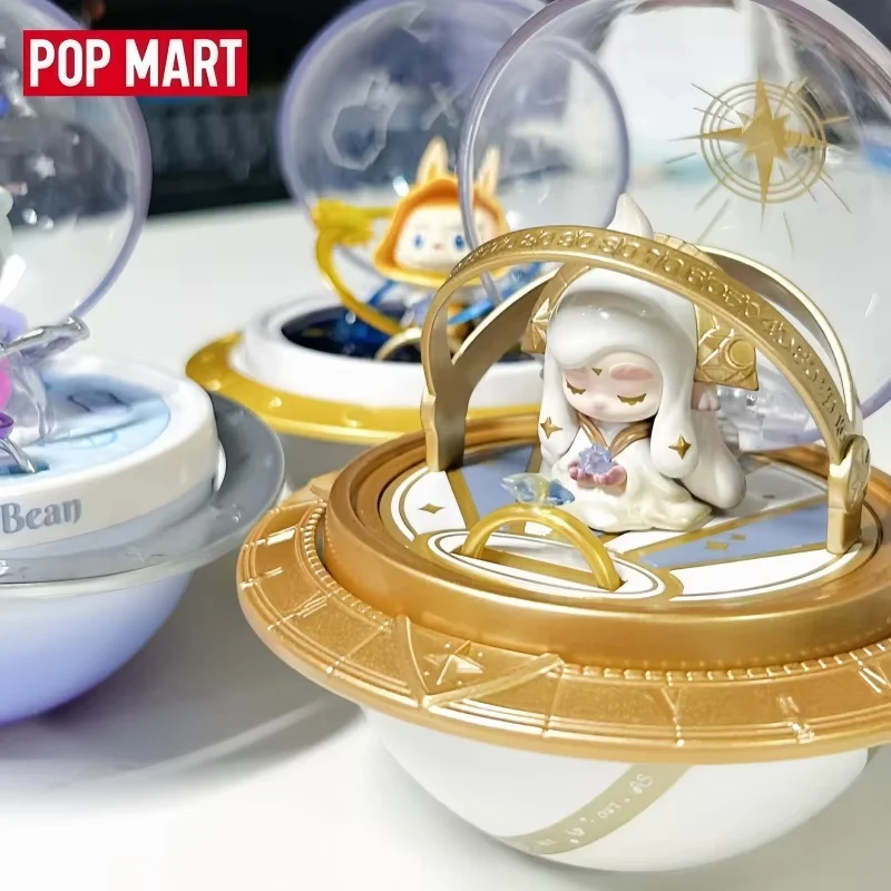 Pop Mart – boîte aveugle originale, série bouts de doigts romantiques, série de 3 scènes, boîte mystère, boîte à bagues de Couple, jouet, cadeau Surprise de Confession