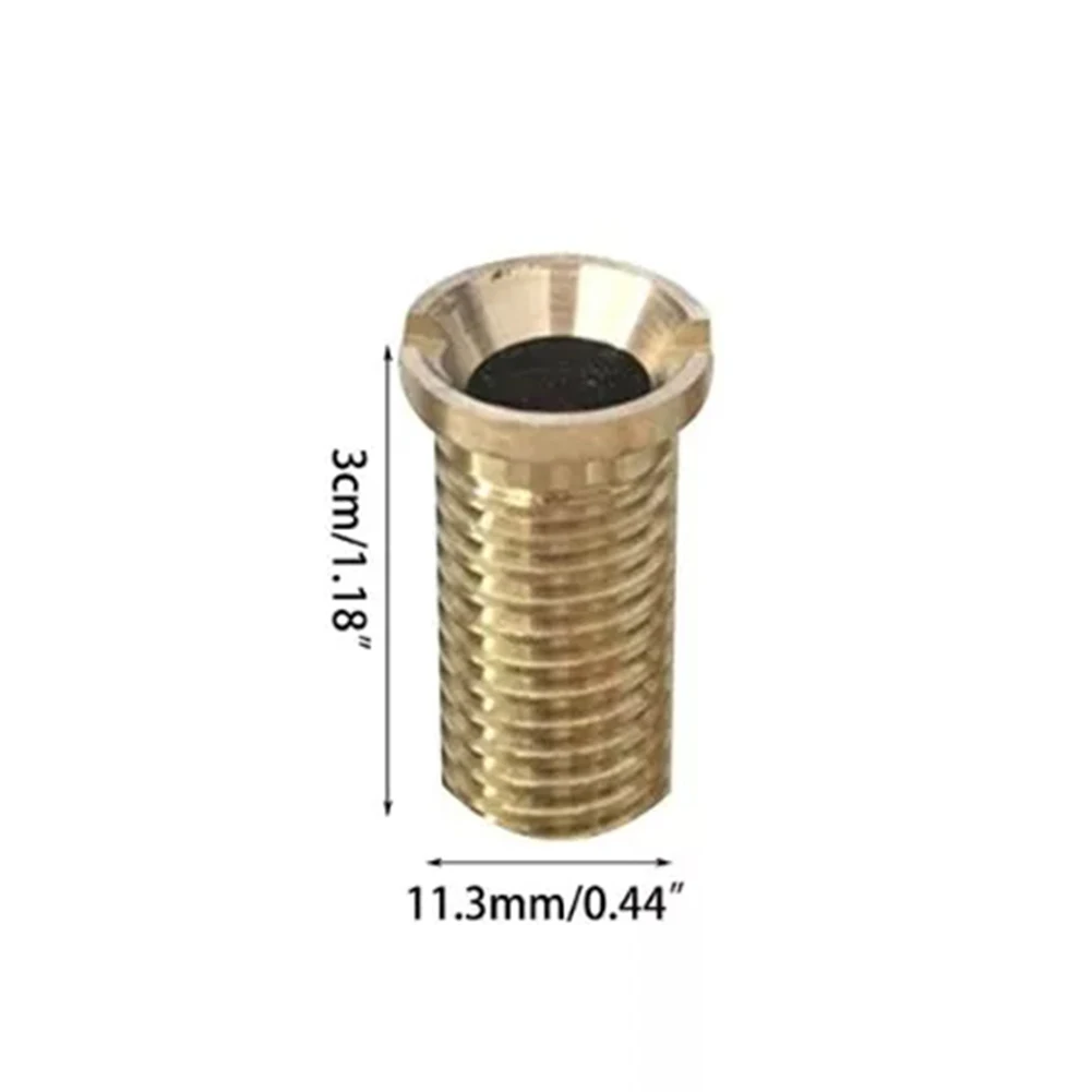 Brass Sink Strainer Screw Connector – Slotted Basket Bolt For Wash Basin Drains, Rust-Resistant, 4 Lengths Available (4cm Brass)