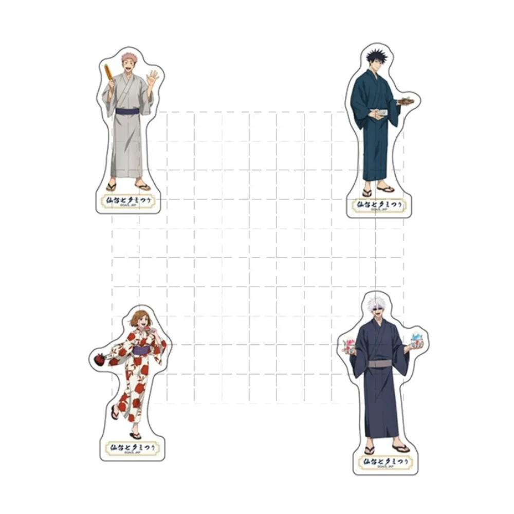 Game Yuji Itadori 2 Acrylic Stand Doll Anime Fushiguro Megumi Kugisaki Nobara Gojo Satoru Figure Model Plate Cosplay Toy Gift