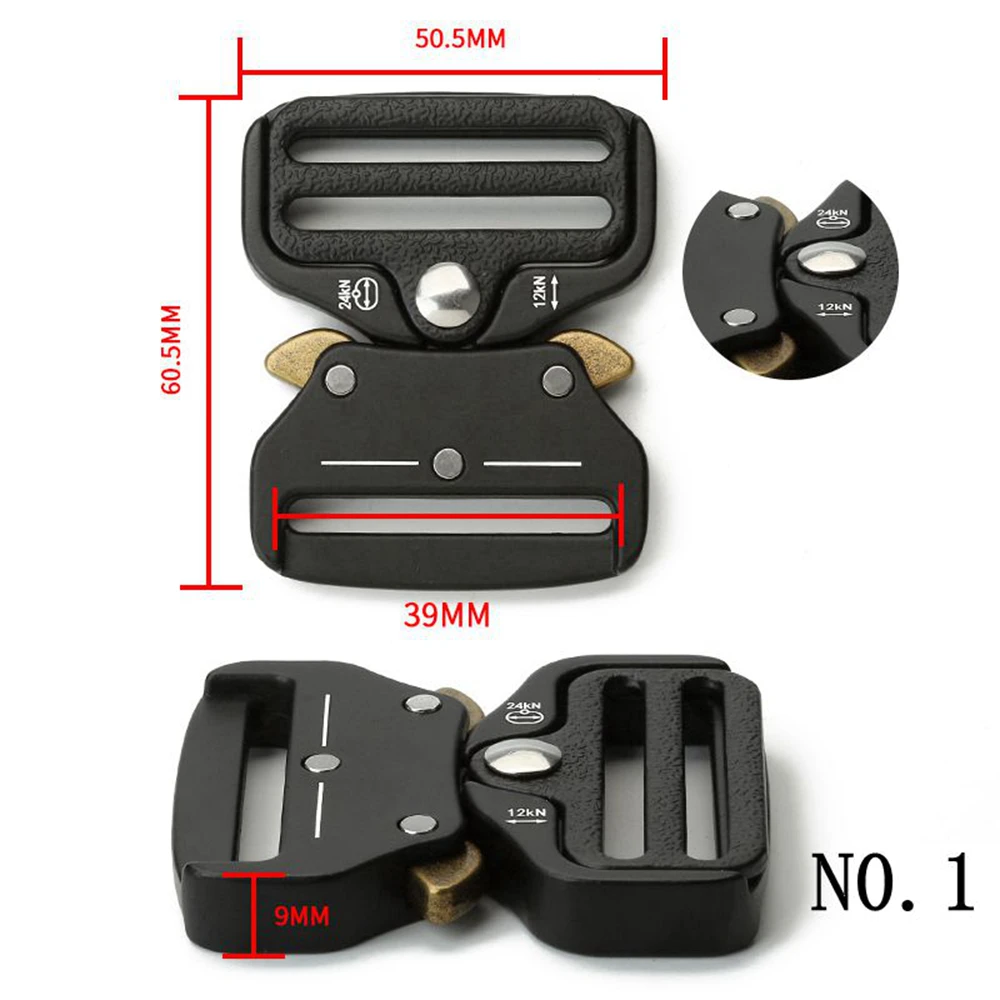 38mm Quick Release Tactical Buckle Set Automatic Metal Male Belt Buckle Zinc Alloy Clip Adjustable Men Buckl For Belt