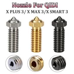 Nozzle For QIDI TECH X PLUS 3/ X MAX 3/X SMART 3 3D Printer Parts Hard steel Brass Copper Plated Nozzles Hotend