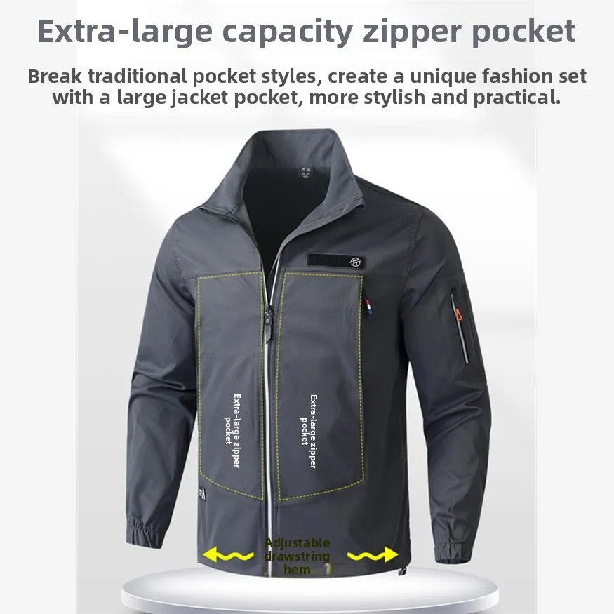 Men's Workwear Suit Elastic Thiened Wear-resistant New Sle Windproof Waterproof Spring Autumn Work orm Fac Workop