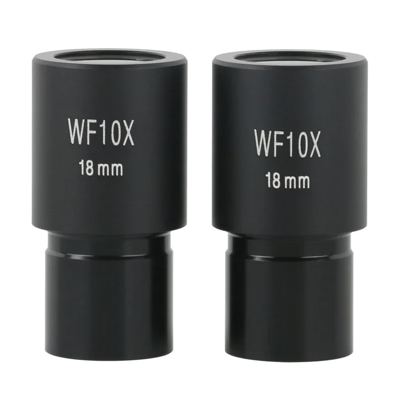 2 pz/set WF5X WF10X WF16X WF20X WF25X WF30X Microscopio Biologico Oculari Accessorio Ampio Campo Wide Angle Lens 23.2 millimetri di Diametro