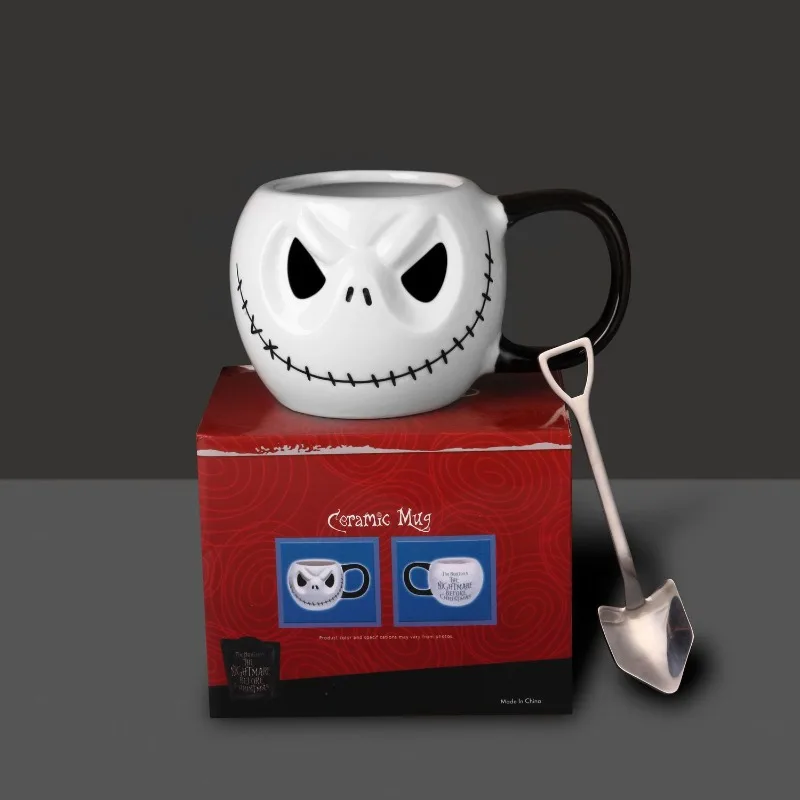 Hot The Nightmare Before Christmas Keramische Kop Cartoon Jack Skellington Waterkop Koffiekopje Halloween Cadeau