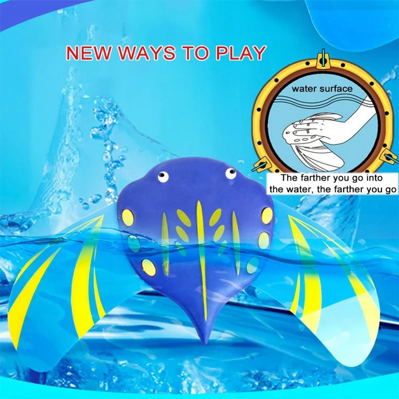 Water Power Mobula Devil Fish Toys Mobulidae Devil Rays Flying Ray Swimming Pool Underwater Glider Summer Parent Child Game Gift