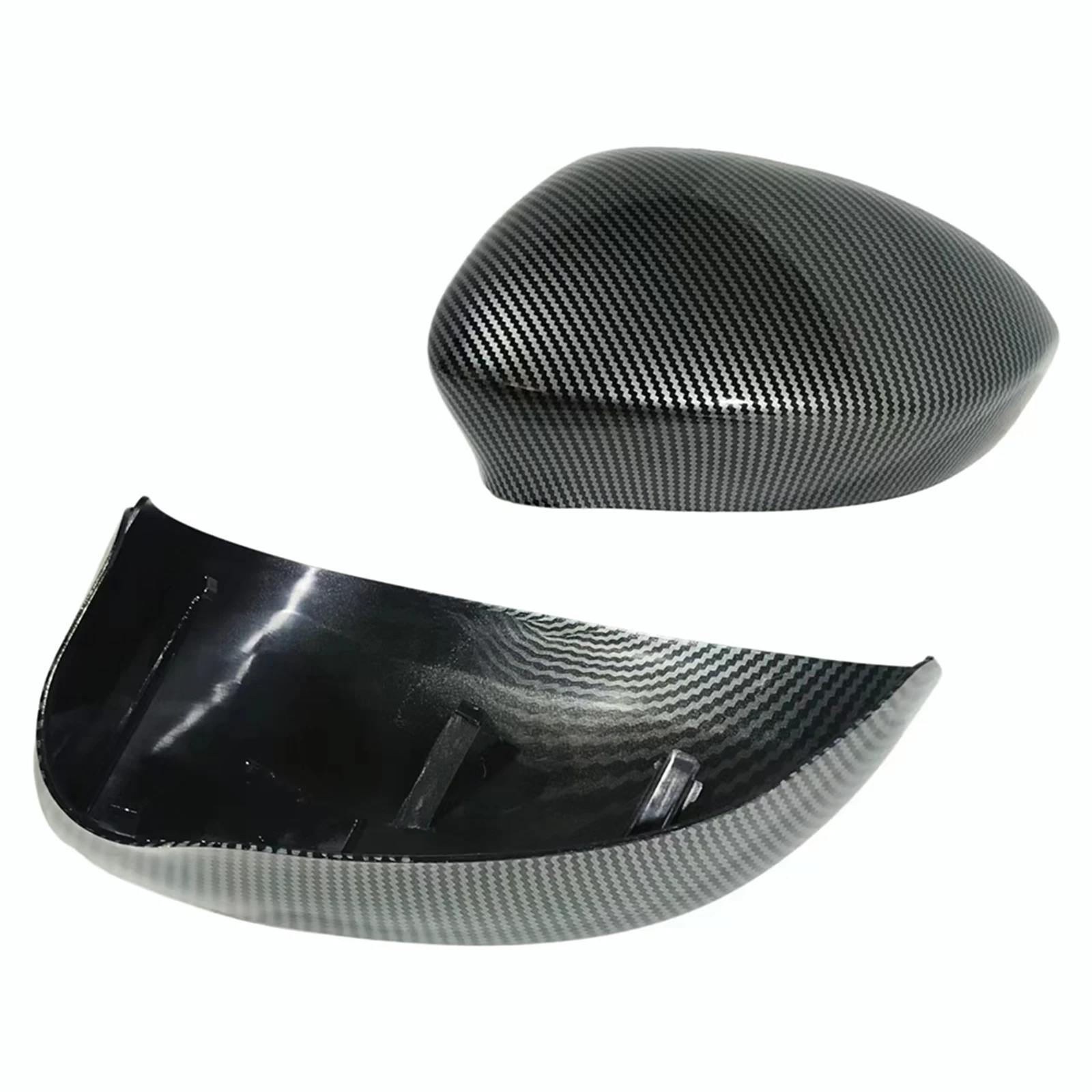 

Carbon Pattern Rearview Side Mirror Cover Driver & Passenger For Fiat 500 500C Grande Punto 2007-2023 High Quality ABS