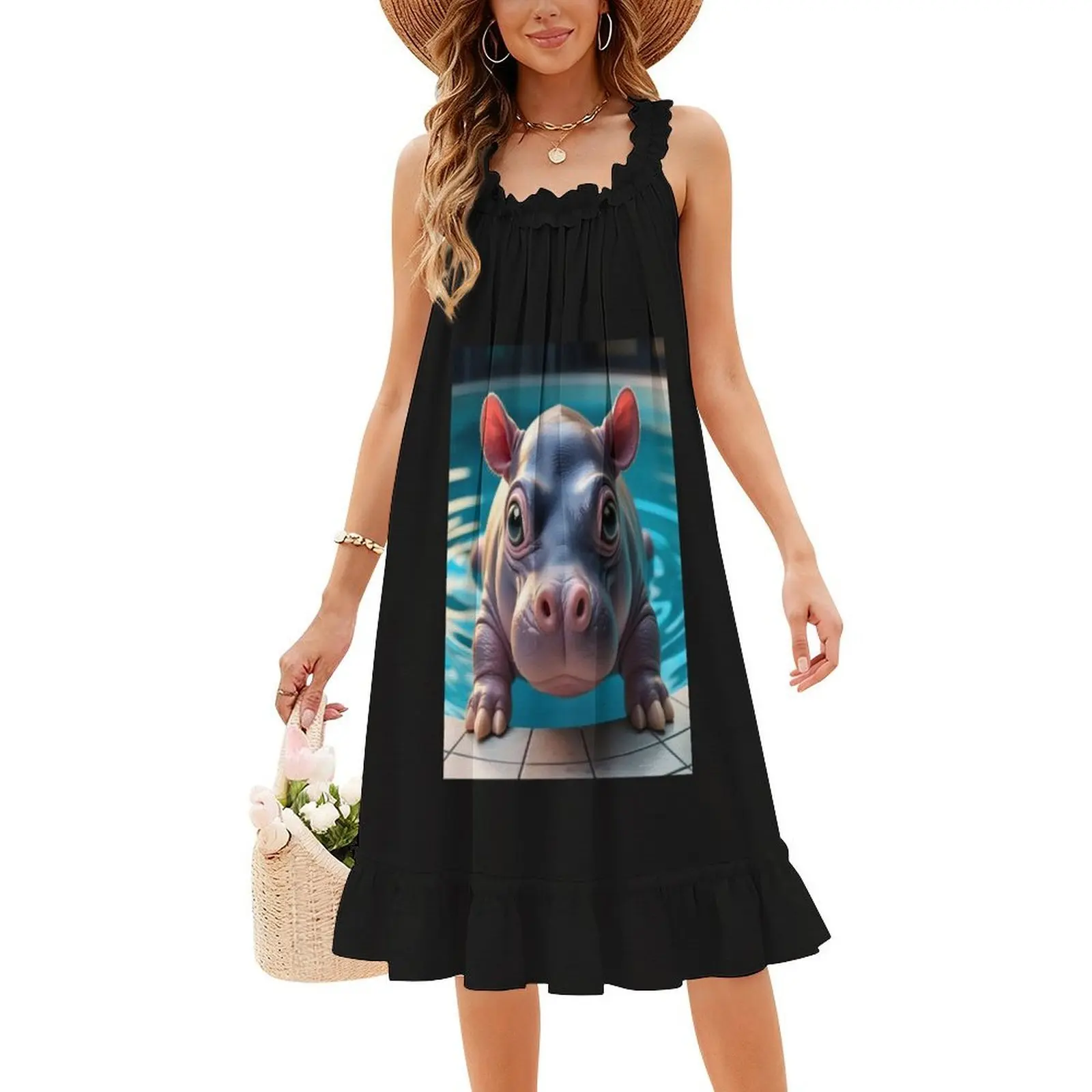 فستان بيبي هيبو مو دينغ المثير للإجازات للنساء على الشاطئ وحفلات أعياد الميلاد فستان قصير للهالوين زي أنيمي لسهرات الجمعة السوداء #4