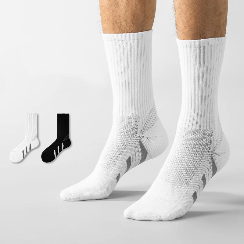 

2 пары мужских спортивных носков большого размера - высококачественные удобные мягкие футбольные носки для уличного использования, новый стиль