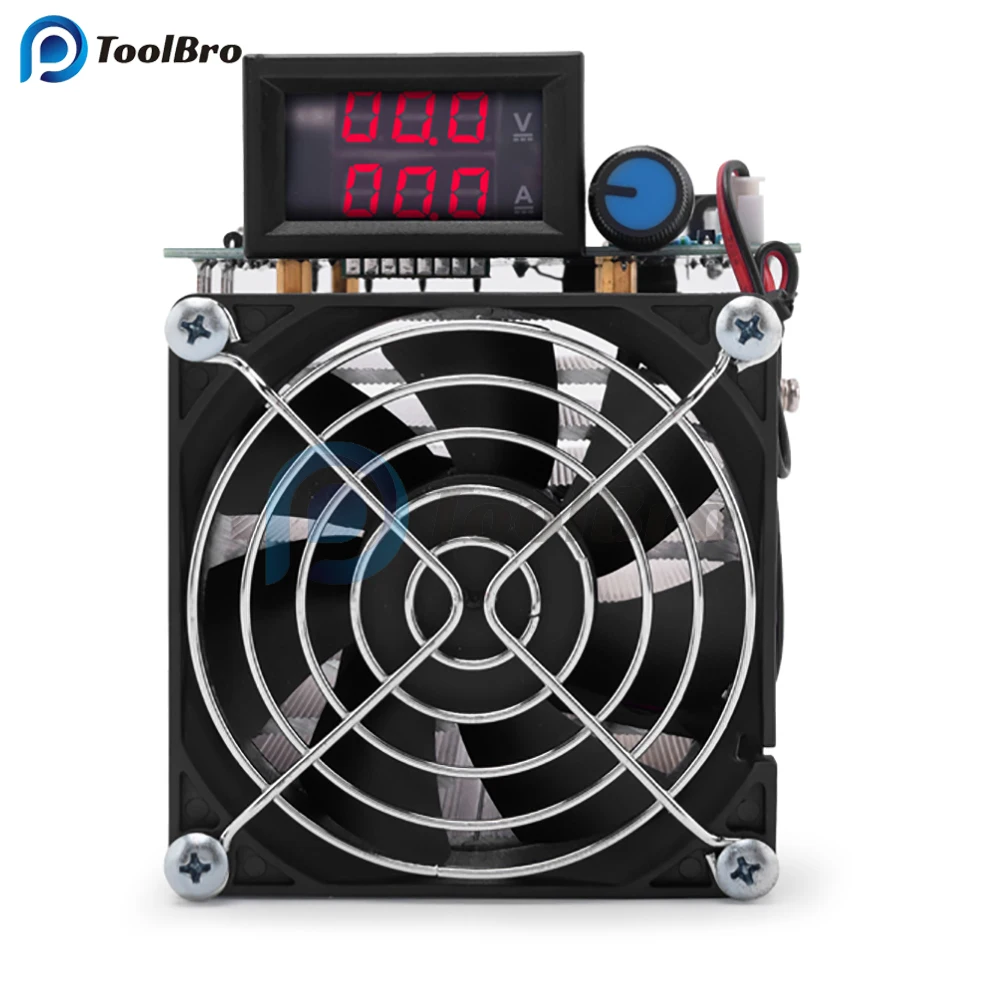 Imagem -05 - Indicador de Bateria Teste de Envelhecimento com Led Voltímetro Digital Amperímetro Ventilador Dissipador de Calor 250w 020a 12v